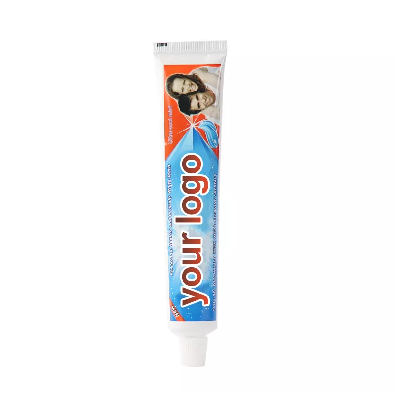 Cool Mint Toothpaste packaging and texture