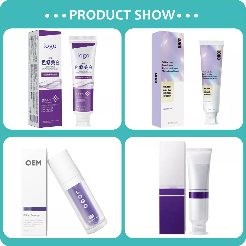 Color Correcting Whitening Toothpaste product display