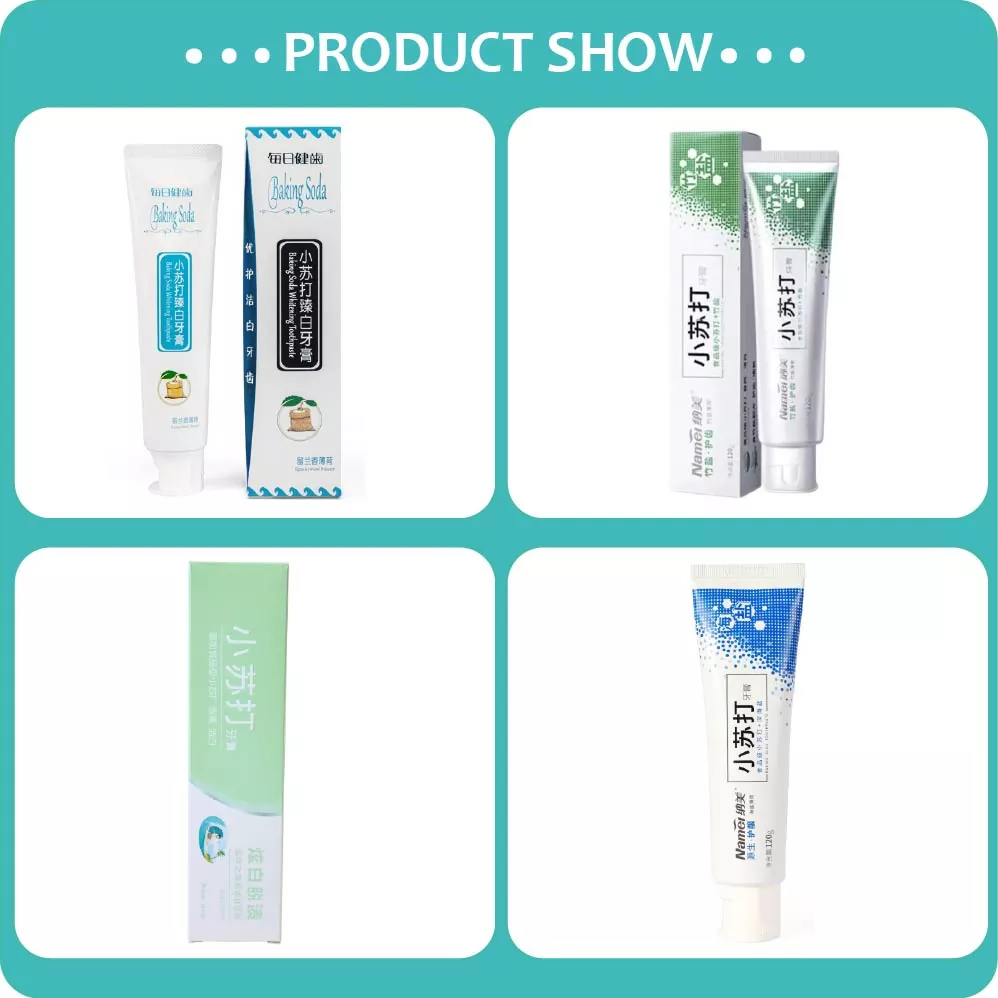 Baking Soda Whitening Toothpaste product display