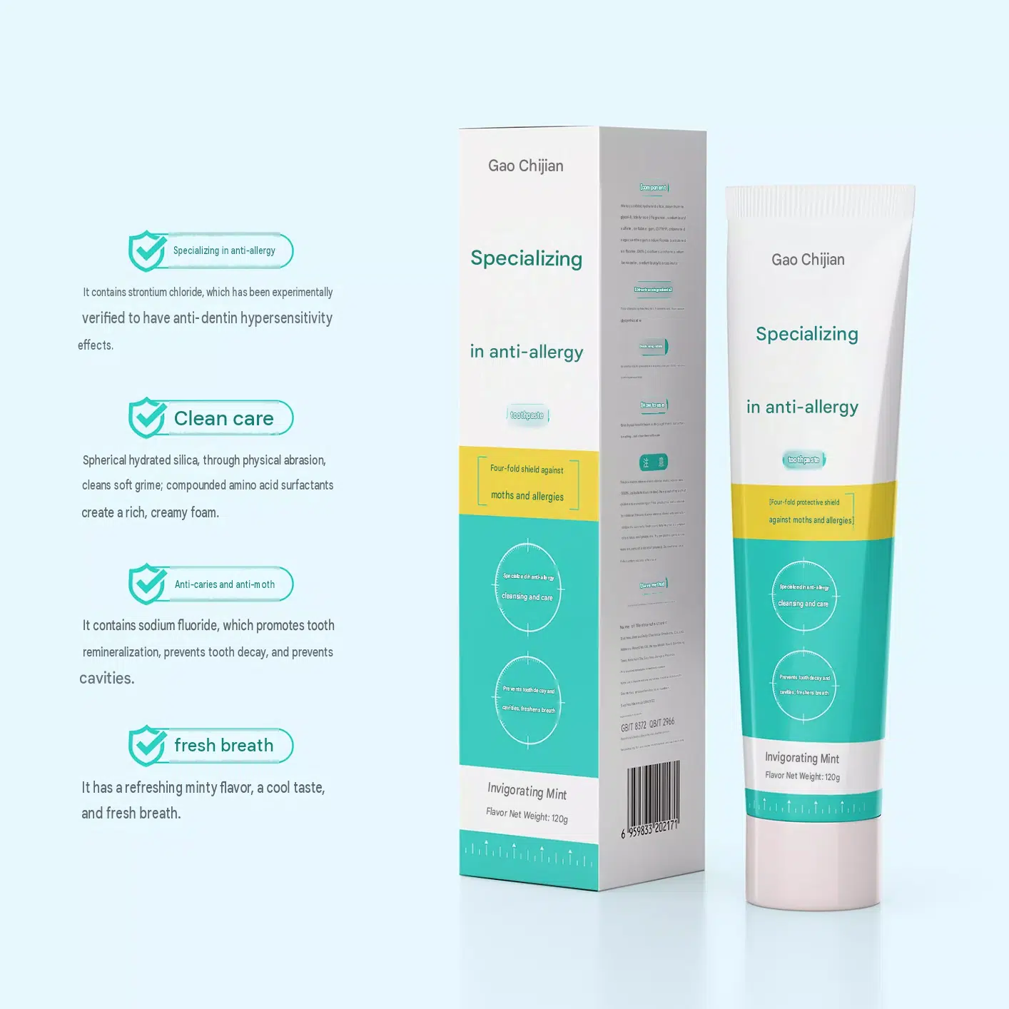 Triple Action Toothpaste packaging